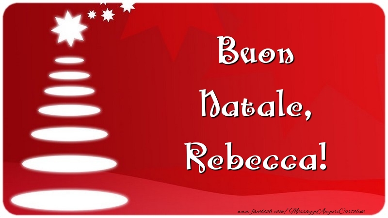 Cartoline di Natale - Buon Natale, Rebecca
