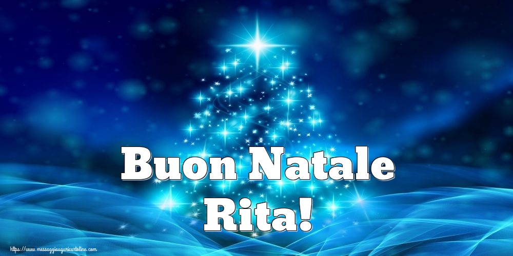 Cartoline di Natale - Albero Di Natale | Buon Natale Rita!