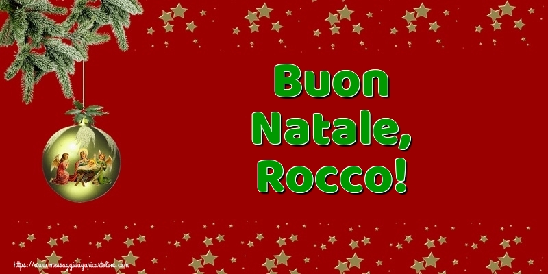Cartoline di Natale - Buon Natale, Rocco!