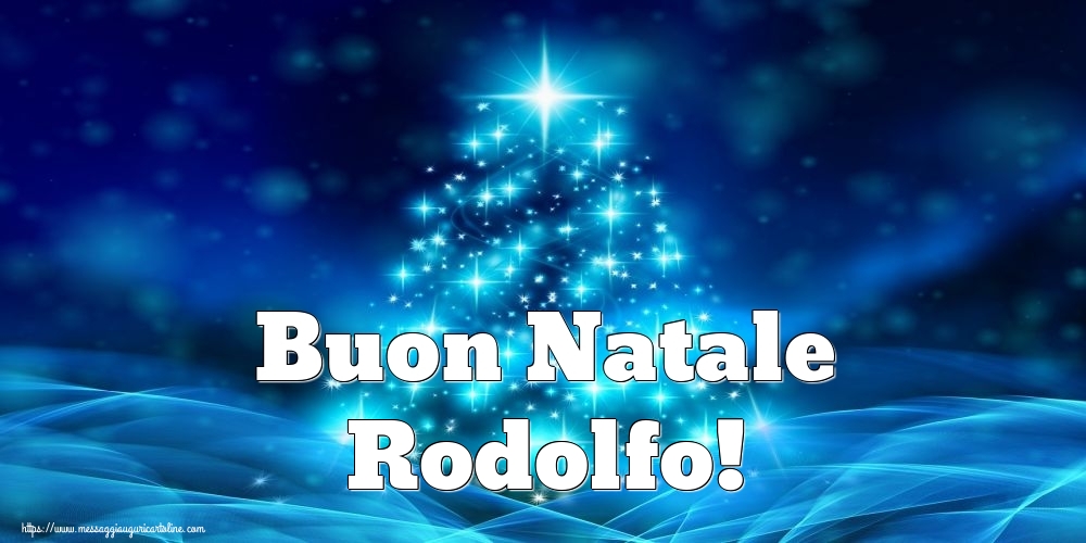 Cartoline di Natale - Buon Natale Rodolfo!