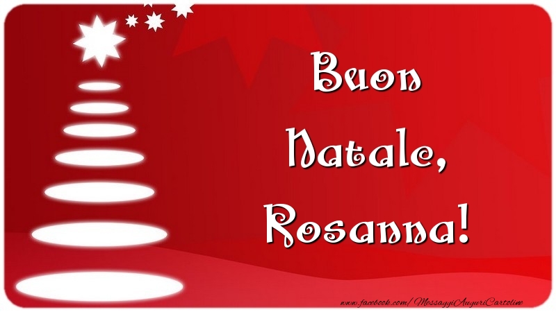 Cartoline di Natale - Albero Di Natale | Buon Natale, Rosanna