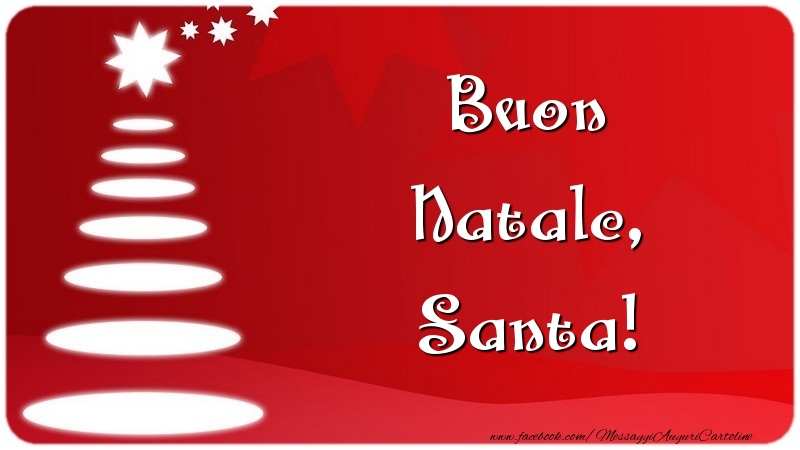 Cartoline di Natale - Albero Di Natale | Buon Natale, Santa