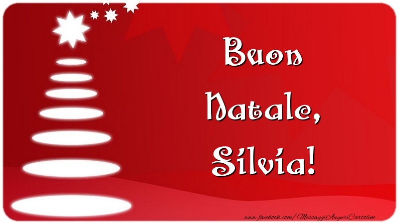 Cartoline di Natale - Buon Natale, Silvia