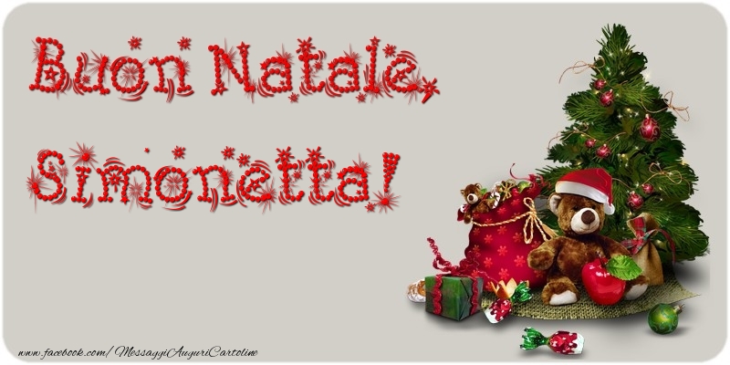 Cartoline di Natale - Albero Di Natale & Animali & Regalo | Buon Natale, Simonetta