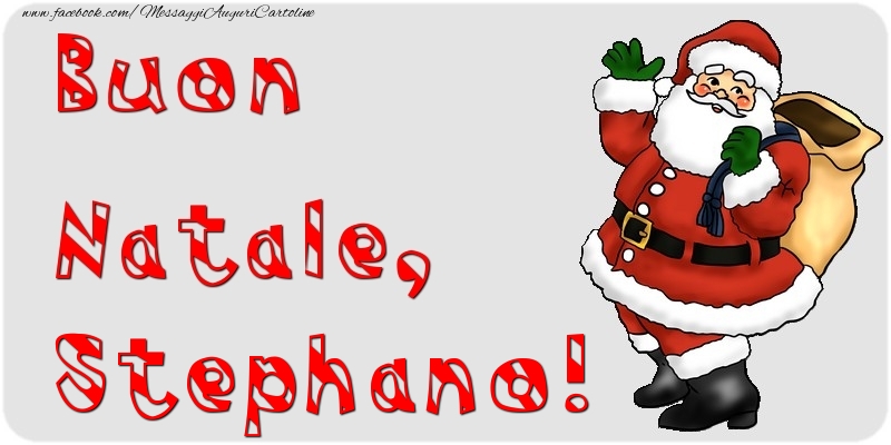 Cartoline di Natale - Babbo Natale & Regalo | Buon Natale, Stephano