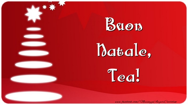 Cartoline di Natale - Buon Natale, Tea