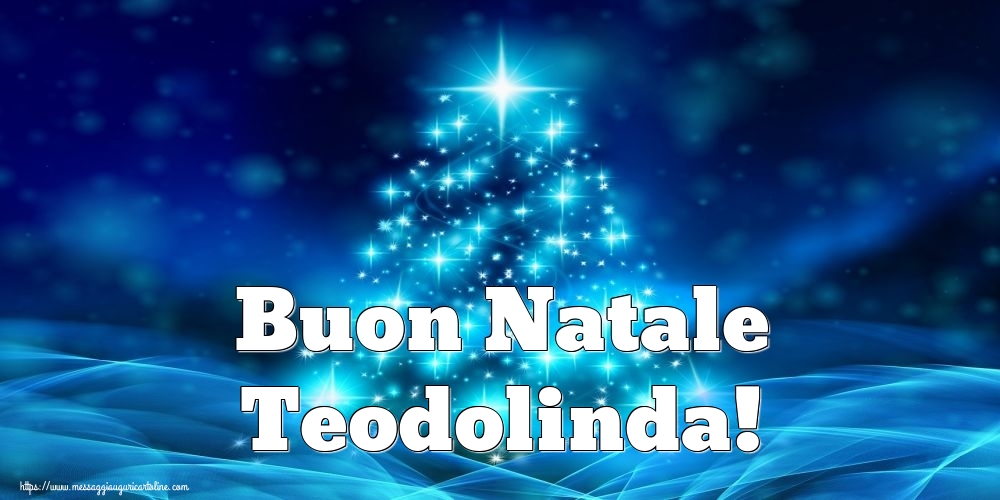 Cartoline di Natale - Albero Di Natale | Buon Natale Teodolinda!