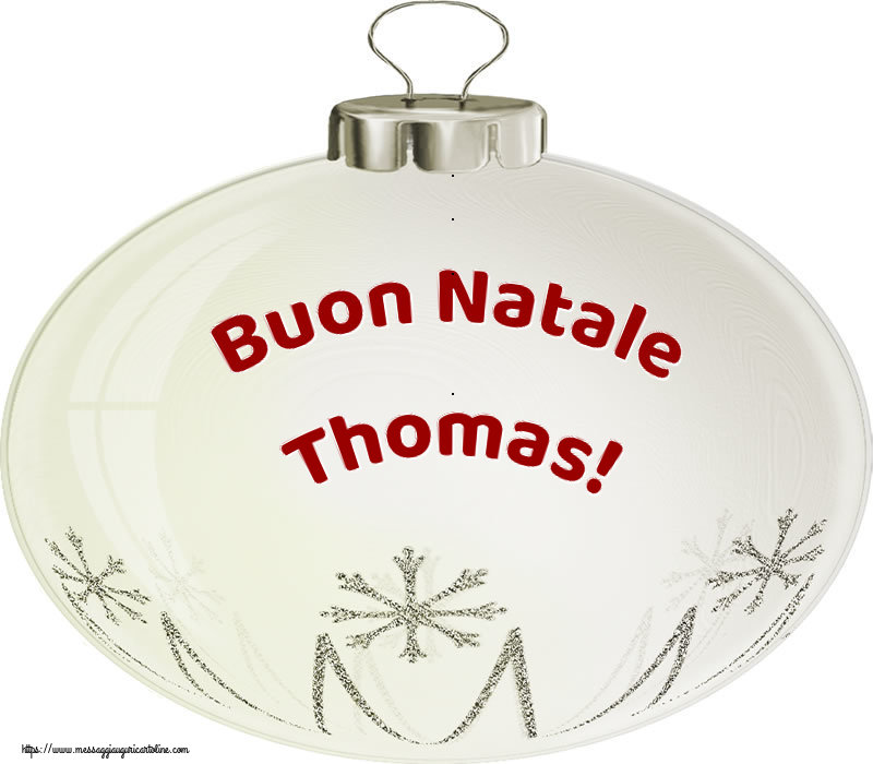 Cartoline di Natale - Buon Natale Thomas!