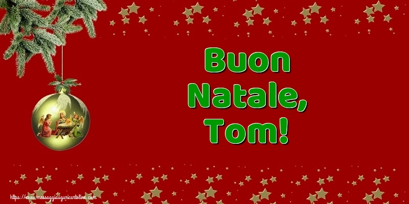 Cartoline di Natale - Palle Di Natale | Buon Natale, Tom!