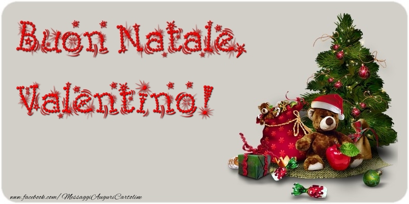 Cartoline di Natale - Albero Di Natale & Animali & Regalo | Buon Natale, Valentino