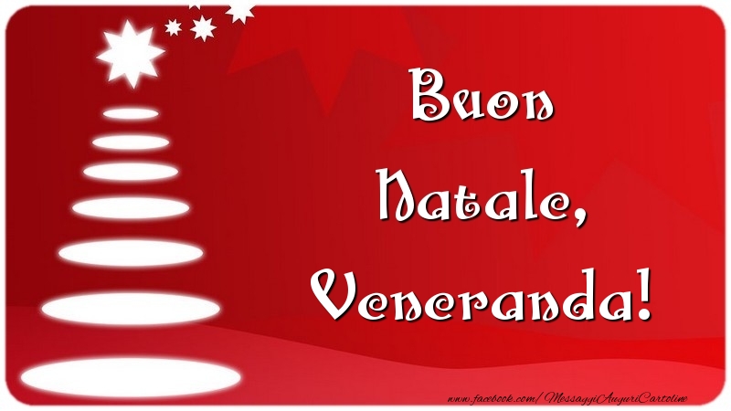 Cartoline di Natale - Buon Natale, Veneranda