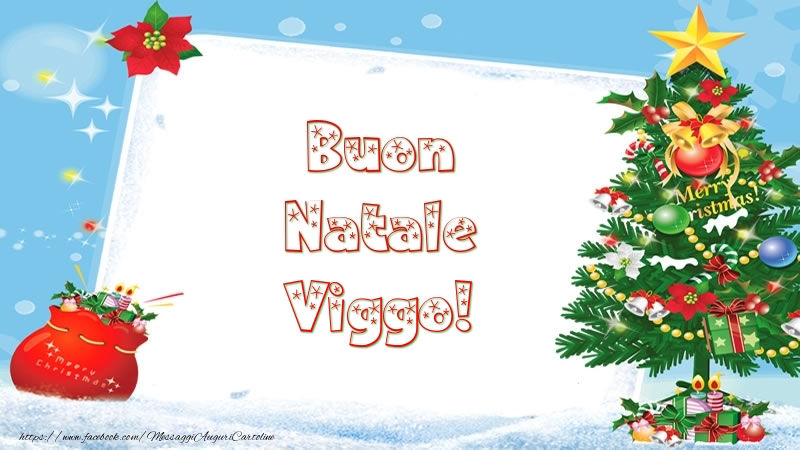 Cartoline di Natale - Albero Di Natale & Regalo | Buon Natale Viggo!
