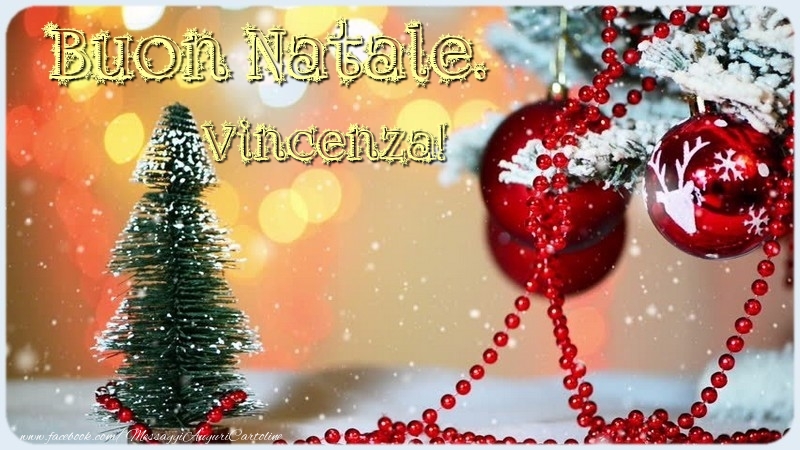 Cartoline di Natale - Albero Di Natale | Buon Natale. Vincenza