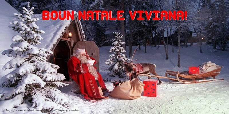 Cartoline di Natale - Boun Natale Viviana!