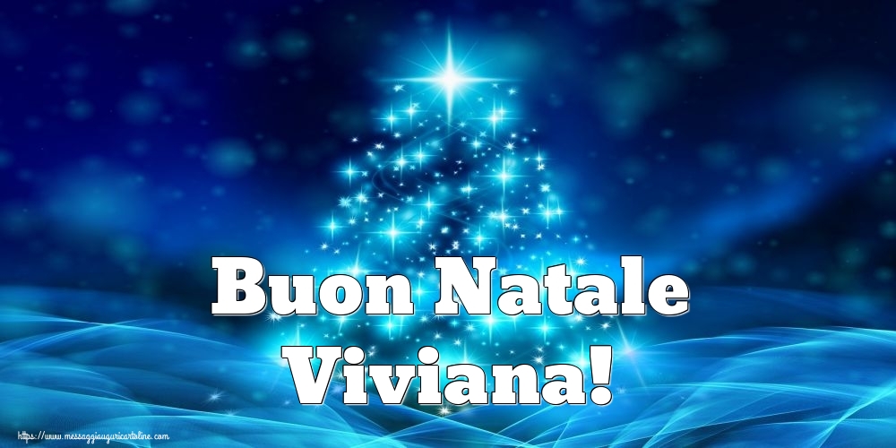 Cartoline di Natale - Albero Di Natale | Buon Natale Viviana!