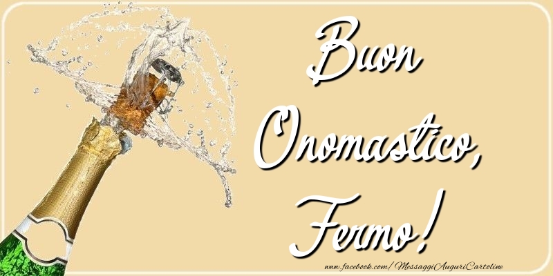 Cartoline di onomastico - Champagne | Buon Onomastico, Fermo