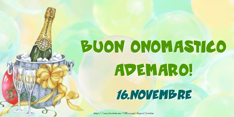 Cartoline di onomastico - Buon Onomastico, Ademaro! 16.Novembre