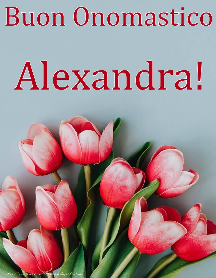 Cartoline di onomastico - Buon Onomastico Alexandra!