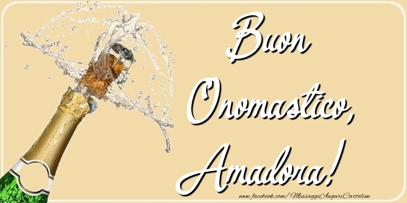 Cartoline di onomastico - Champagne | Buon Onomastico, Amadora