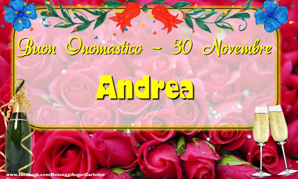  Cartoline di onomastico - Buon Onomastico, Andrea! 30 Novembre