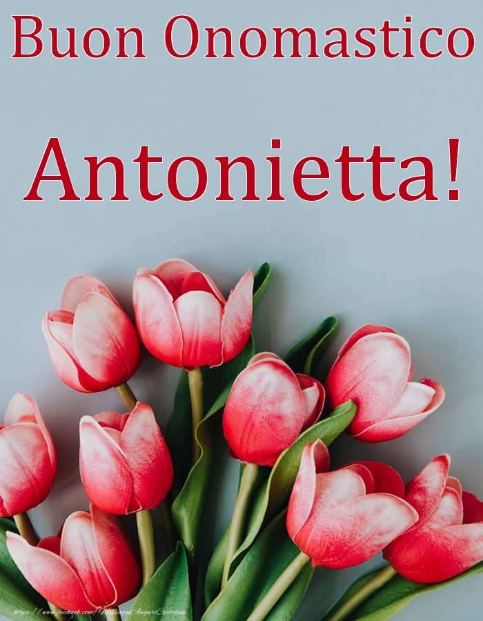 Cartoline di onomastico - Fiori | Buon Onomastico Antonietta!