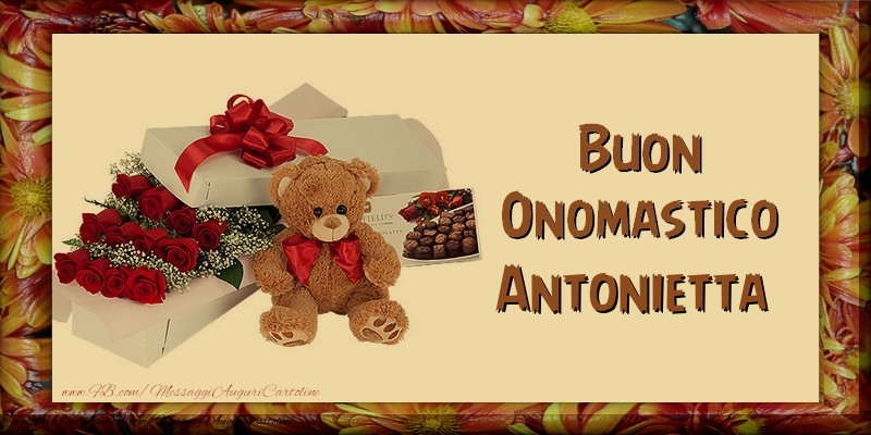 Cartoline di onomastico - Animali & Regalo | Buon Onomastico Antonietta
