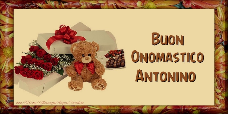 Cartoline di onomastico - Animali & Regalo | Buon Onomastico Antonino