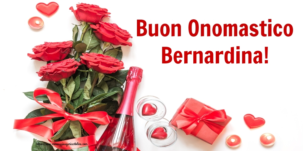 Cartoline di onomastico - Fiori | Buon Onomastico Bernardina!