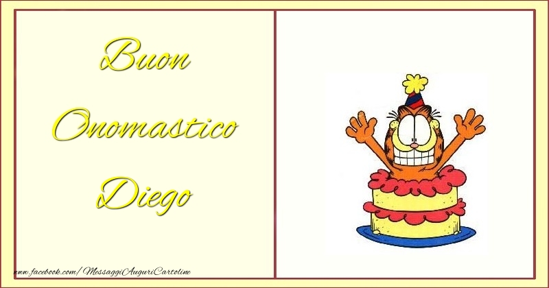 Cartoline di onomastico - Buon Onomastico Diego