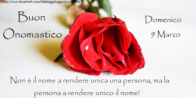 Cartoline di onomastico - Rose | Buon Onomastico Domenico! 9 Marzo