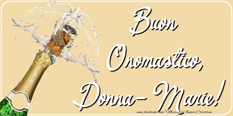 Cartoline di onomastico - Buon Onomastico, Donna-Marie