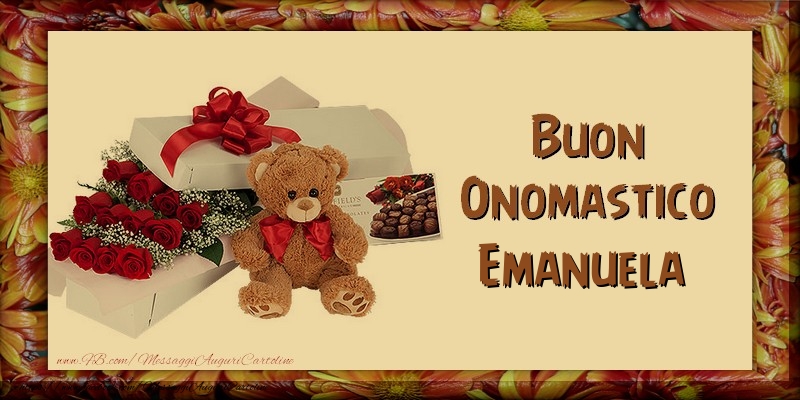 Cartoline di onomastico - Buon Onomastico Emanuela