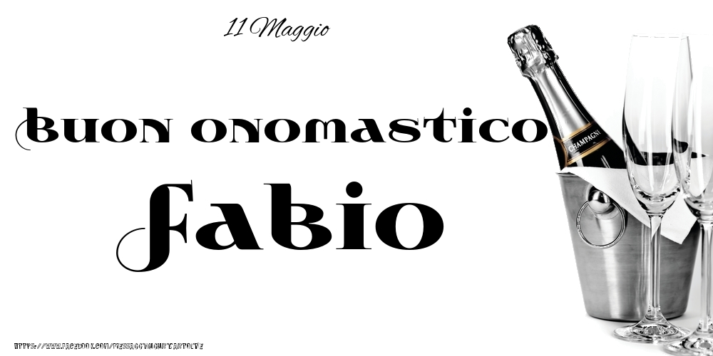 Cartoline di onomastico - 11 Maggio - Buon onomastico Fabio!