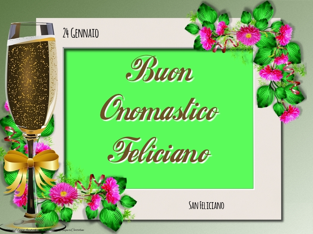 Cartoline di onomastico - Rose | San Feliciano Buon Onomastico, Feliciano! 24 Gennaio