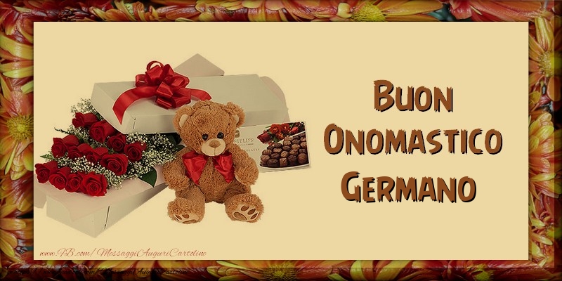 Cartoline di onomastico - Buon Onomastico Germano