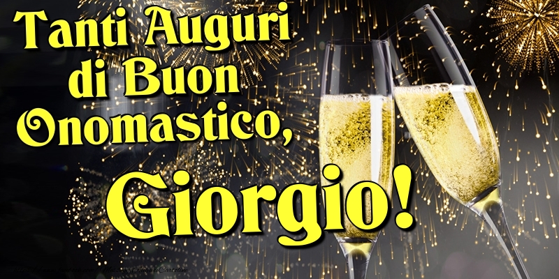  Cartoline di onomastico - Champagne | Tanti Auguri di Buon Onomastico, Giorgio