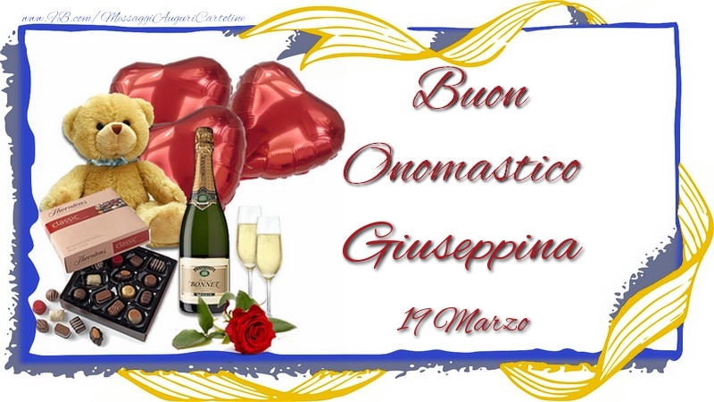 Cartoline di onomastico - Buon Onomastico Giuseppina! 19 Marzo