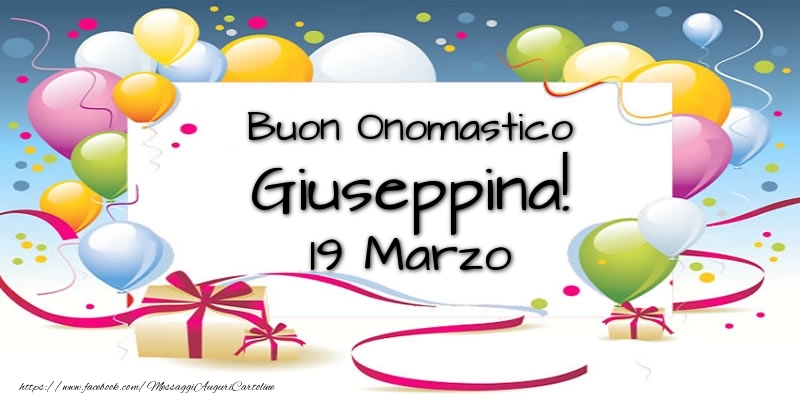 Cartoline di onomastico - Buon Onomastico Giuseppina! 19 Marzo