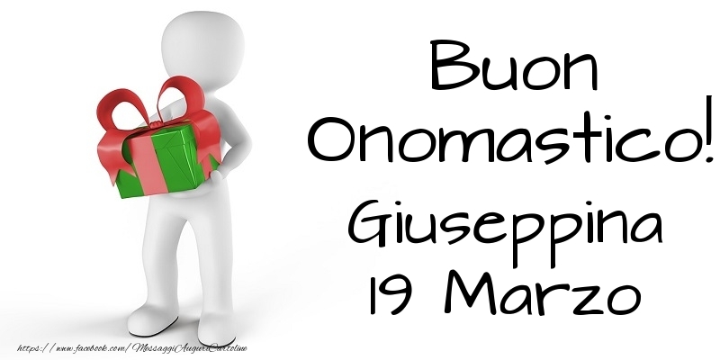 Cartoline di onomastico - Buon Onomastico  Giuseppina! 19 Marzo