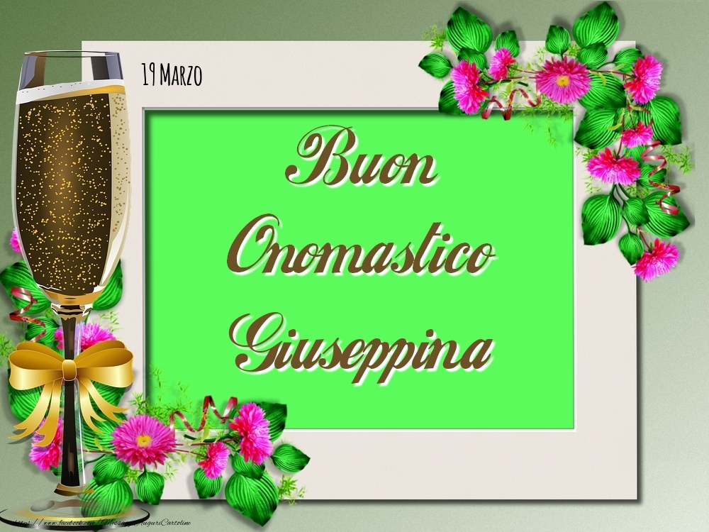 Cartoline di onomastico - Rose | Buon Onomastico, Giuseppina! 19 Marzo