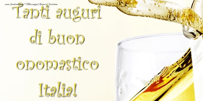Cartoline di onomastico - Champagne | Tanti Auguri di Buon Onomastico Italia