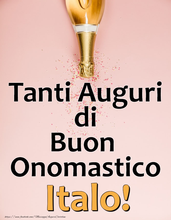 Cartoline di onomastico - Tanti Auguri di Buon Onomastico Italo!