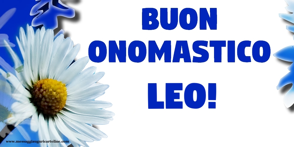 Cartoline di onomastico - Buon Onomastico Leo!
