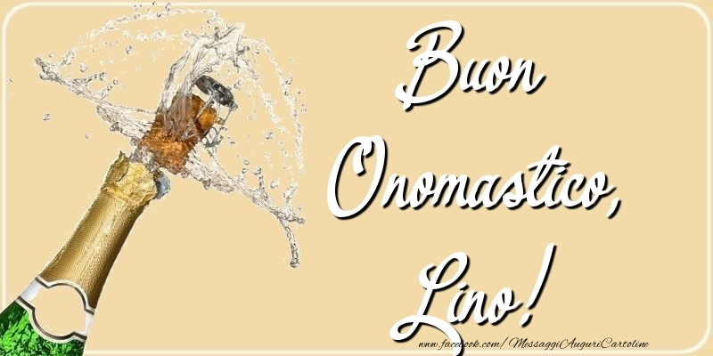 Cartoline di onomastico - Champagne | Buon Onomastico, Lino