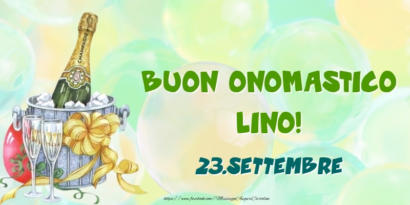 Cartoline di onomastico - Buon Onomastico, Lino! 23.Settembre