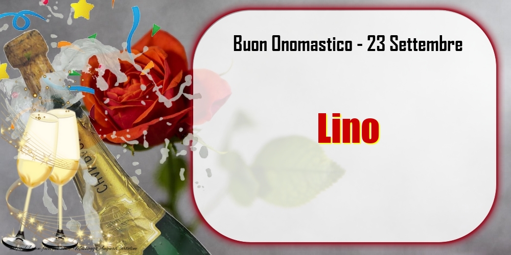  Cartoline di onomastico - Champagne | Buon Onomastico, Lino! 23 Settembre