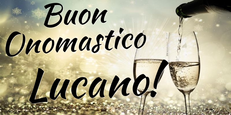 Cartoline di onomastico - Champagne | Buon Onomastico Lucano