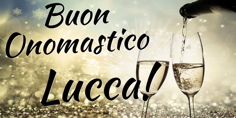 Cartoline di onomastico - Champagne | Buon Onomastico Lucca