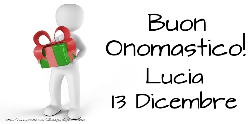 Cartoline di onomastico - Buon Onomastico  Lucia! 13 Dicembre