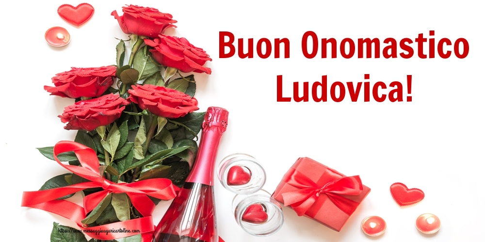 Cartoline di onomastico - Fiori | Buon Onomastico Ludovica!